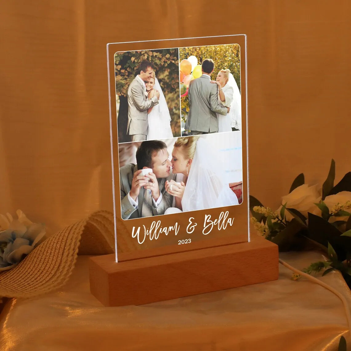 Personalized 3D Night Light Custom Photo And Text - 7 Color - 3D Lamp Gifts