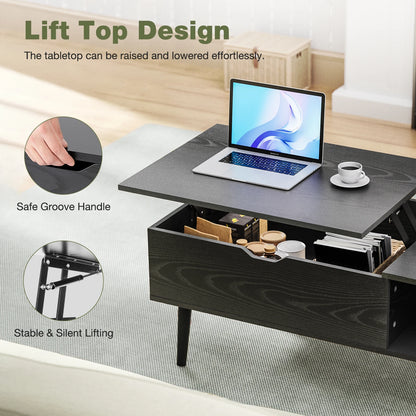 Wooden Lift Top Coffee Tables For Living Room 39.37"x19.7"  W/ Storage