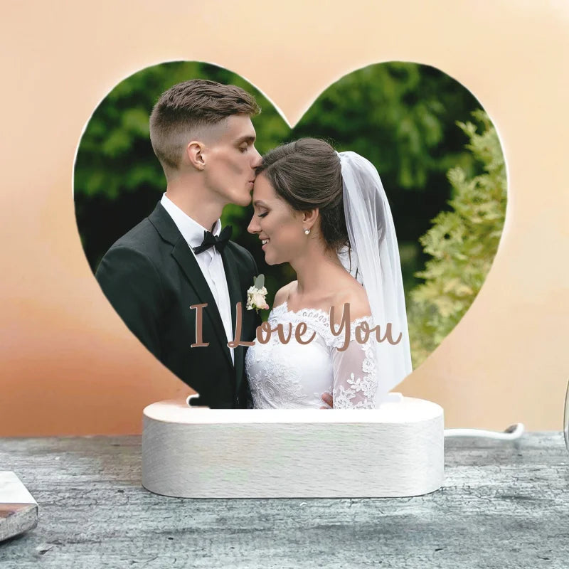 Personalized  Photo 3D Light, w/Customized Text Light - For EVERY Occasion - SHIPPED IN USA