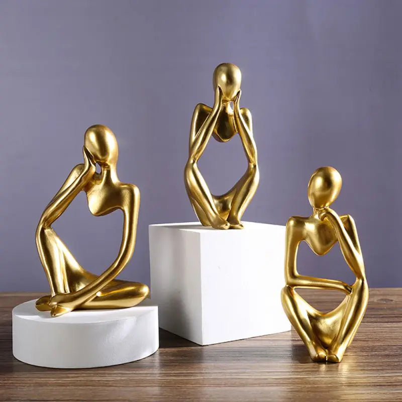 Thinker Statues, Epoxy Resin Silicone Mold, Simple Art Abstract