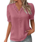 Ladies Summer Hollow Short-Sleeved Tops -Tops For Women, Summer Clothes