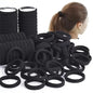 In BLACK ONLY ~ 50/100pcs High Elastic Hair Bands