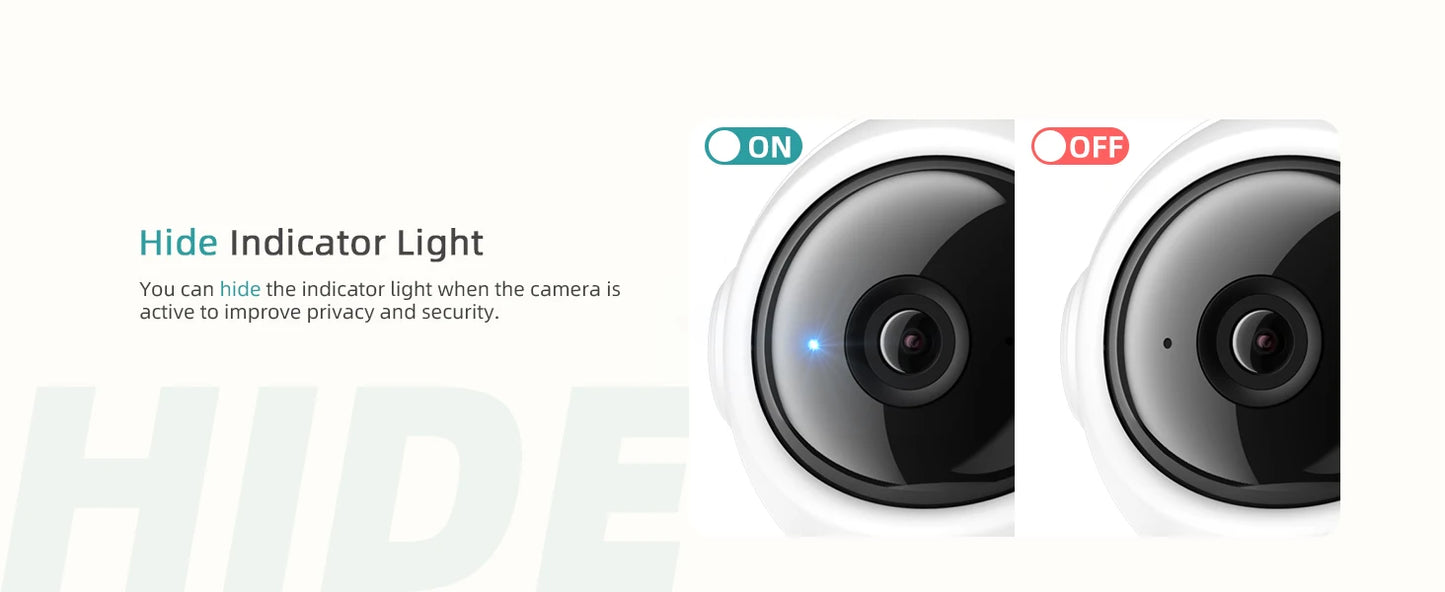 Wireless Security Camera - 5G/2.4G WiFi - Baby/Elderly/Pet Monitor w/ Camera and Audio - One-Click Call - Auto Tracking - Cry/PIR/AI