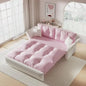 74.8" Queen Pull Out Sofa Bed, 3 in 1 Convertible Sleeper Sofa
