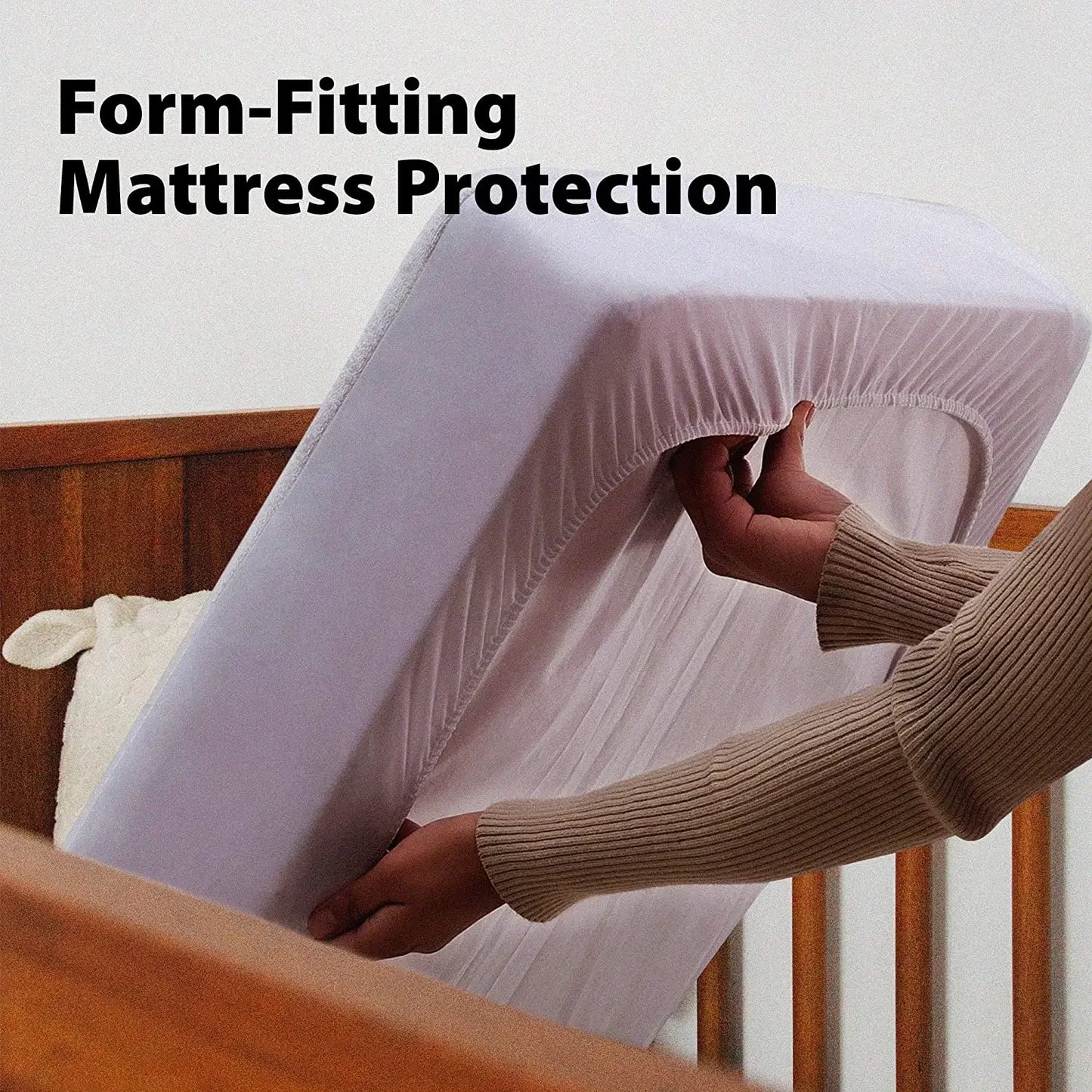 Waterproof Mattress Cover - Baby Bed Protector, Potty Training, Deep Pocket, Machine Washable