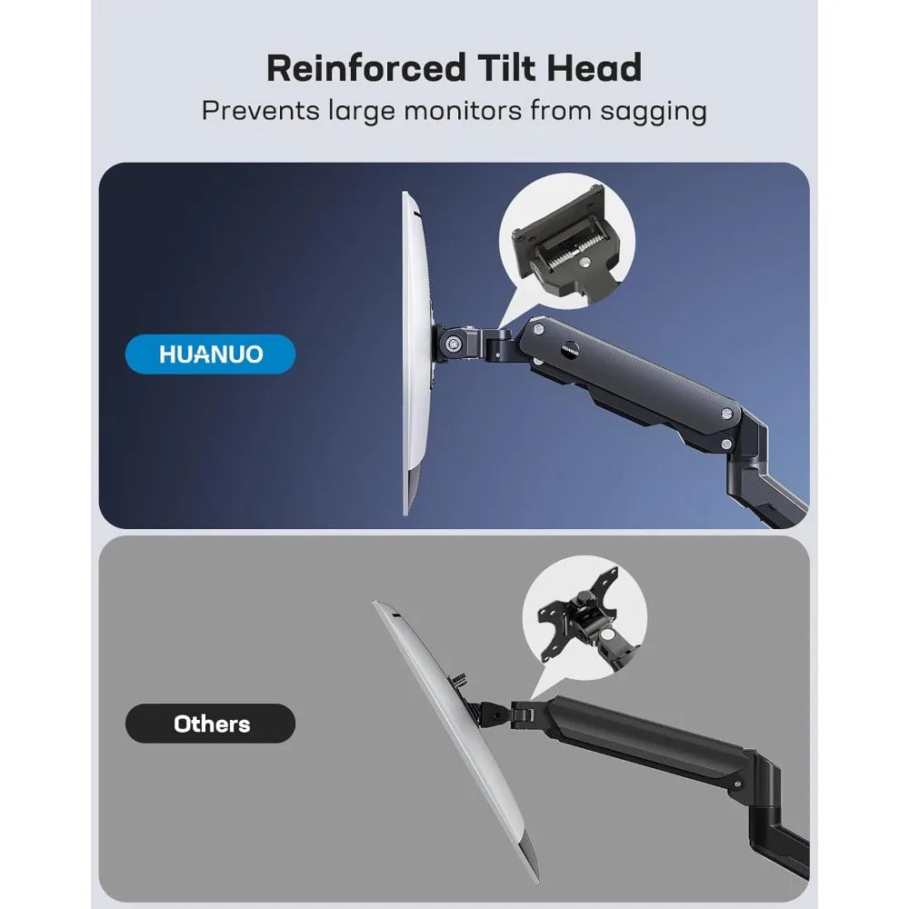 Heavy Duty Monitor Arm for 49" Screens - Up to 35 lbs - Aluminum Ultrawide Screen Arm - For Samsung Odyssey G9 and  Many More