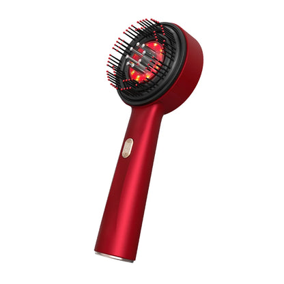 Electric Vibration Massage & Volume Comb - Red Light Therapy - Hair Growth Massage Scalp Brush, Anti Hair Loss & Liquid Oil Applicator Hair Care