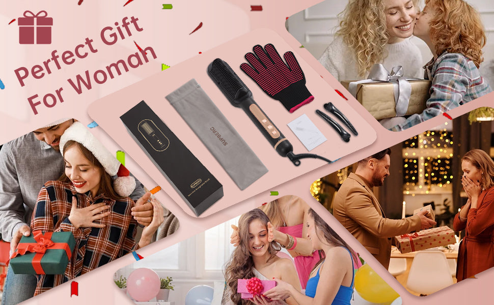 Negative Ionic Hair Straightener Brush