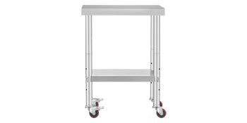 Stainless Steel Kitchen Work Space 2 Shelves, Moveable