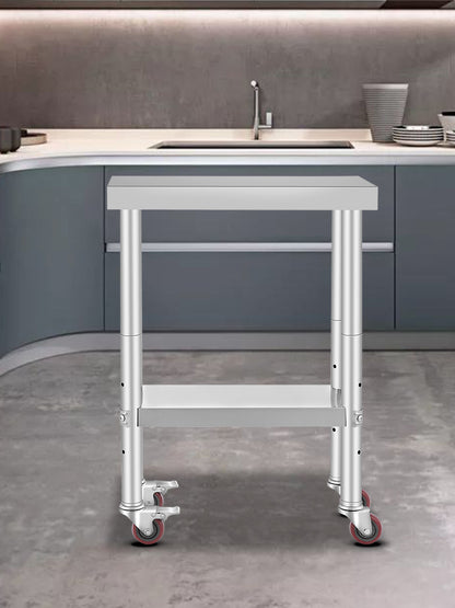 Stainless Steel Kitchen Work Space 2 Shelves, Moveable